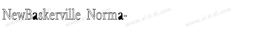 NewBaskerville Norma字体转换